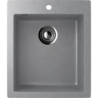 Кухонная мойка Ulgran Classic U-404-342 Графит искусственный камень (литьевой мрамор) встраиваемый