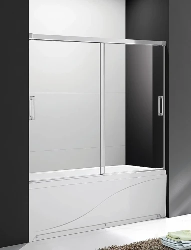 Шторка на ванну Cezares Tandem Soft 170 TANDEM-SOFT-VF-2-170/145-P-Cr профиль Хром стекло рифленое