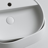 Раковина Ceramicanova Element 60 CN6035 Белая фарфор накладная