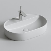 Раковина Ceramicanova Element 60 CN6035 Белая фарфор накладная