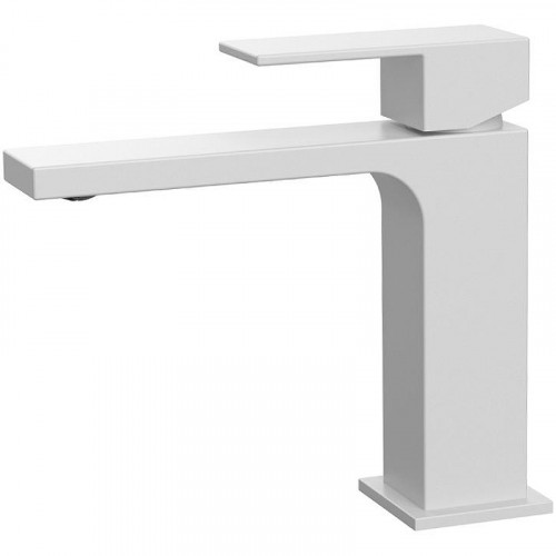 Смеситель для раковины Kaiser Cube 01211-4 Белый матовый