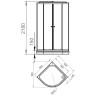 Душевая кабина Melodia della vita Classica 80x80 MB01031 без гидромассажа
