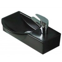 Раковина CeramaLux 40 7947ALMB Черная фаянс подвесная