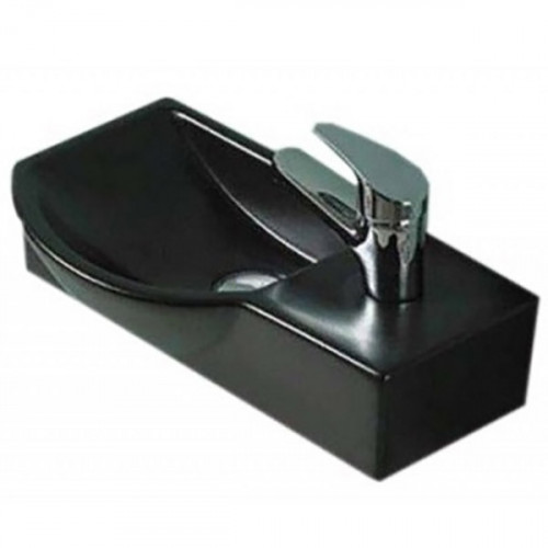 Раковина CeramaLux 40 7947ALMB Черная фаянс подвесная