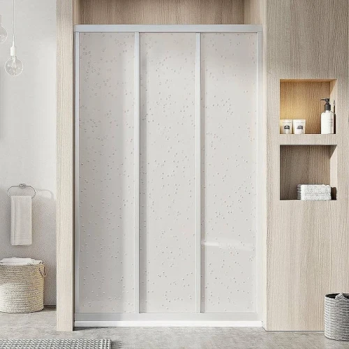 Душевая дверь Ravak Supernova ASDP3-110 00VD01R211 профиль Белый витраж пластик Pearl