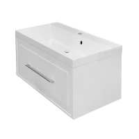 Тумба с раковиной Azario Беллони 80 CS00098080 подвесная цвет Белый матовый