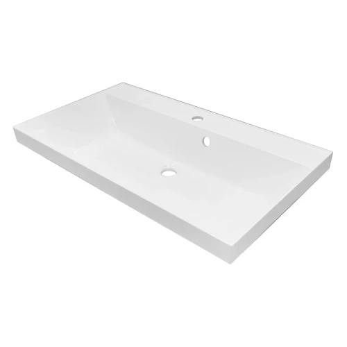 Тумба с раковиной Azario Беллони 80 CS00098080 подвесная цвет Белый матовый
