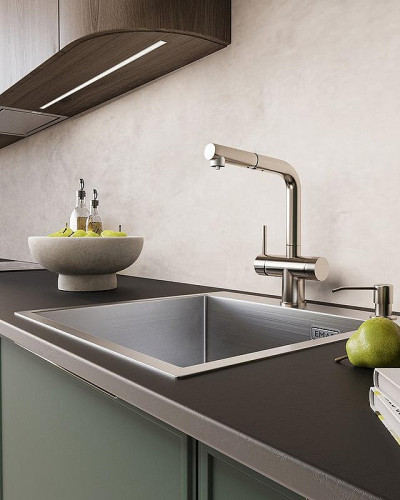 Смеситель для кухни Emar PVD ЕС - 7026 цвет Satin