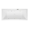 Акриловая ванна Excellent Heaven Slim 180x80 WAEX.HEV18S.SOFT.BR цвет Белый с гидромассажем форсунки Бронза