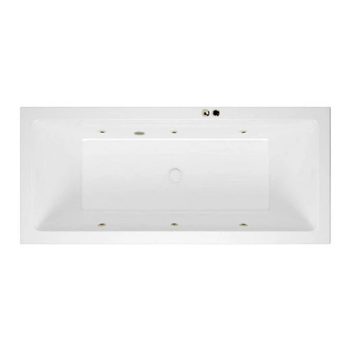 Акриловая ванна Excellent Heaven Slim 180x80 WAEX.HEV18S.SOFT.BR цвет Белый с гидромассажем форсунки Бронза
