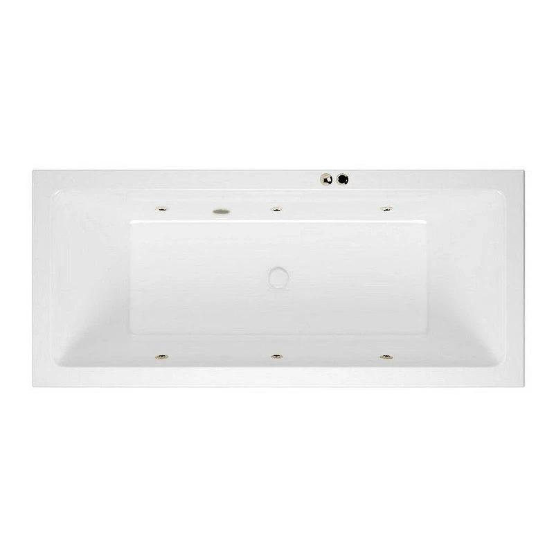Акриловая ванна Excellent Heaven Slim 180x80 WAEX.HEV18S.SOFT.BR цвет Белый с гидромассажем форсунки Бронза