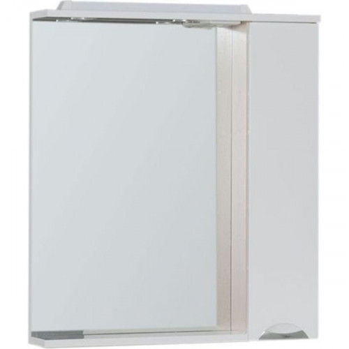 Зеркало со шкафом Aquanet Гретта 75 173986 с подсветкой R Дуб светлый МДФ / ЛДСП, стекло