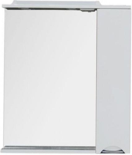 Зеркало со шкафом Aquanet Гретта 75 173986 с подсветкой R Дуб светлый МДФ / ЛДСП, стекло