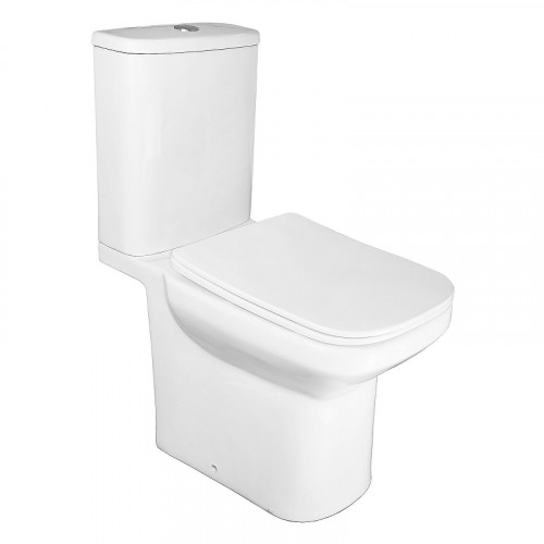 Унитаз компакт Azario Wandy AZ-56D цвет Белый с бачком и сиденьем Микролифт