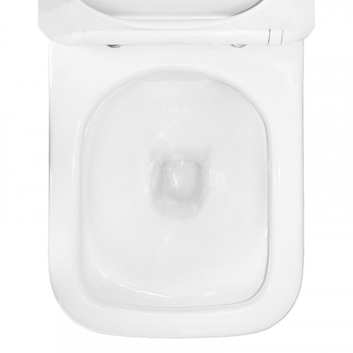 Унитаз компакт Azario Wandy AZ-56D цвет Белый с бачком и сиденьем Микролифт