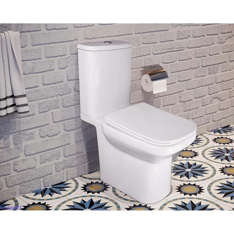 Унитаз компакт Azario Wandy AZ-56D цвет Белый с бачком и сиденьем Микролифт