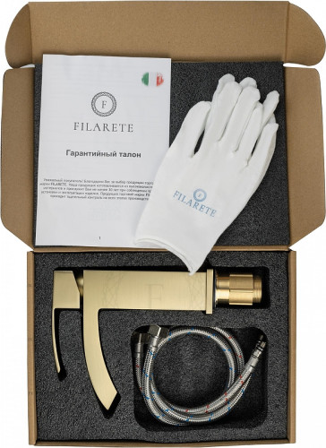 Смеситель для раковины FILARETE Waterfall FL5010MG цвет Золото матовое