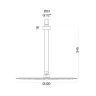 Верхний душ Fiore 30CR8642 цвет Хром