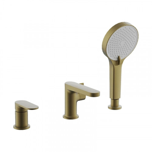 Смеситель на борт ванны Belz B713-5 B66713-5 цвет Брашированное золото