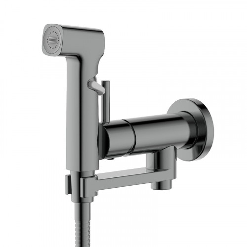 Гигиенический душ со смесителем Aquatek Ника AQ1819BGM цвет Оружейная сталь