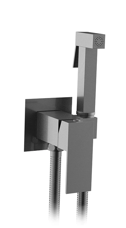 Гигиенический душ со смесителем AltroBagno BM 060121 GM цвет Оружейная сталь