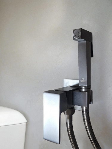 Гигиенический душ со смесителем AltroBagno BM 060121 GM цвет Оружейная сталь