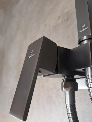 Гигиенический душ со смесителем AltroBagno BM 060121 GM цвет Оружейная сталь