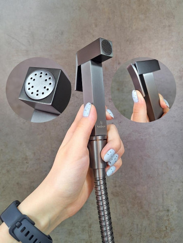 Гигиенический душ со смесителем AltroBagno BM 060121 GM цвет Оружейная сталь