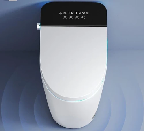 Унитаз биде Ceruttispa Ezio CT11168 цвет Белый Черный с сиденьем Микролифт