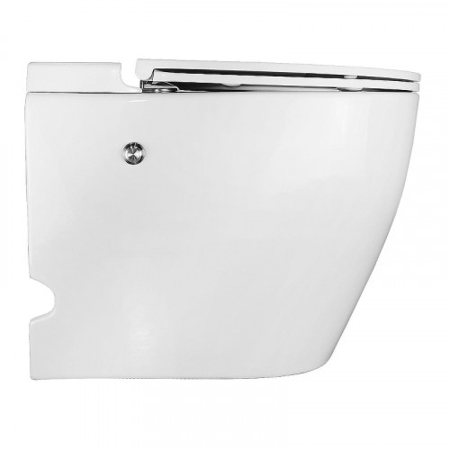 Унитаз Azario AZ102 приставной цвет Белый с сиденьем Микролифт