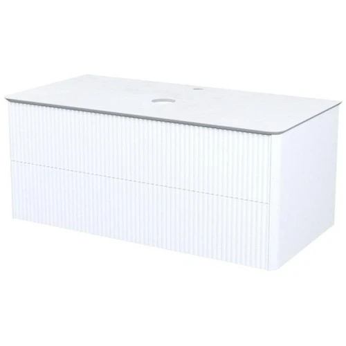 Тумба под раковину Iddis Aiger 100 AIG10W0i95K подвесная Белая матовая