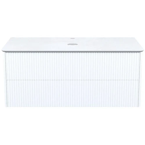 Тумба под раковину Iddis Aiger 100 AIG10W0i95K подвесная Белая матовая