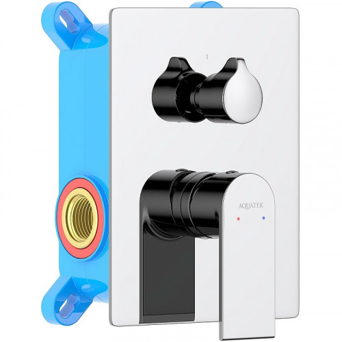 Смеситель для душа Aquatek Лира AQ1446CR Хром латунь встраиваемый