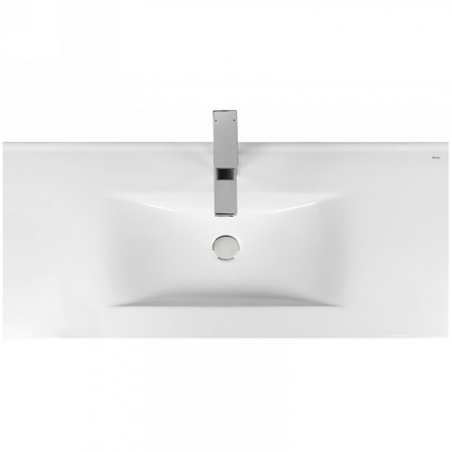 Раковина Bond 100 S05-1000 Белая глянцевая фарфор полувстраиваемая