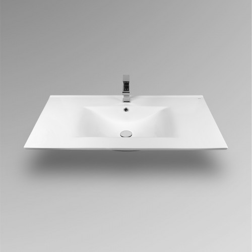 Раковина Bond 100 S05-1000 Белая глянцевая фарфор полувстраиваемая