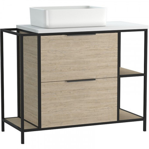 Тумба под раковину Cersanit Bosquet 100 63013 Дуб МДФ / ЛДСП