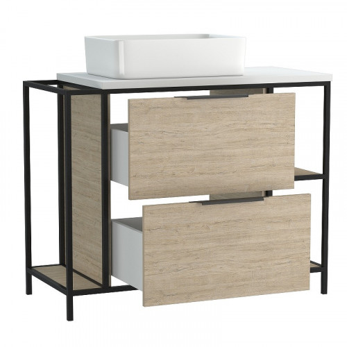 Тумба под раковину Cersanit Bosquet 100 63013 Дуб МДФ / ЛДСП