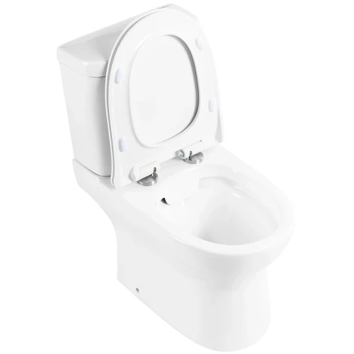 Унитаз компакт BelBagno Steam BB130CPR/BB130SC без бачка с сиденьем Микролифт фаянс напольный
