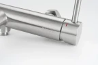 Смеситель для ванны Knotlor Eclipse SS-23 цвет Матовая сталь