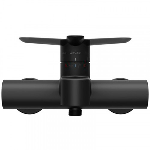 Смеситель для ванны Ravak Puri PU 022.20/150 X070185 Черный матовый латунь на стену