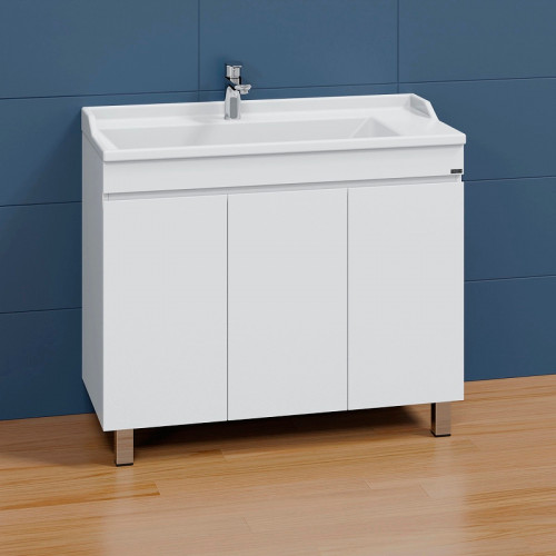 Тумба под раковину СанТа Марс 100 700297 Белый МДФ / ЛДСП