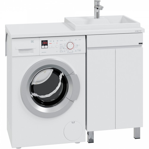 Тумба под раковину СанТа Марс 110 700312 Белая МДФ / ЛДСП