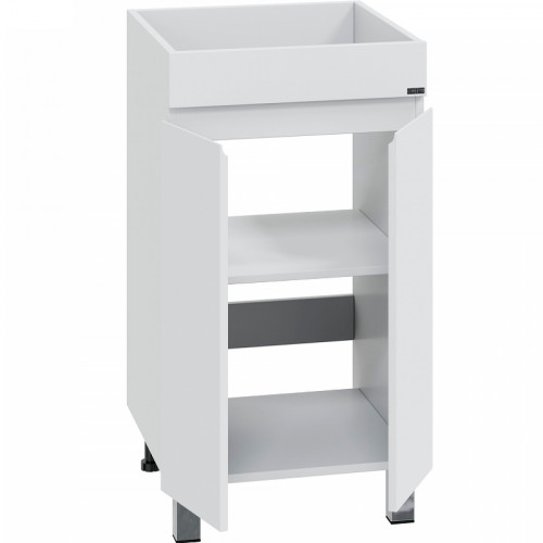 Тумба под раковину СанТа Марс 110 700312 Белая МДФ / ЛДСП