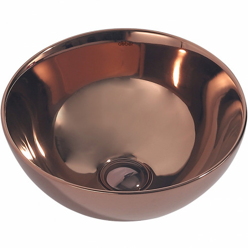 Раковина-чаша Abber Bequem 32 AC2106RG Розовое золото фаянс накладная
