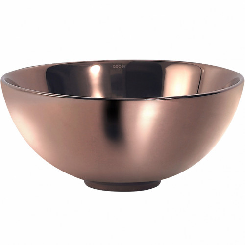 Раковина-чаша Abber Bequem 32 AC2106RG Розовое золото фаянс накладная