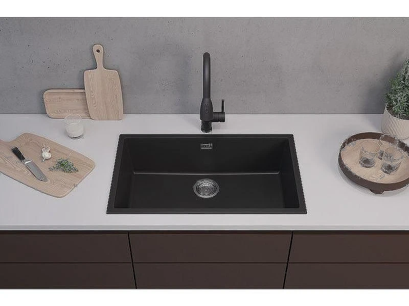 Кухонная мойка Alveus Granital Omni 40 Deep Black G90 BE 750x450x198 1150064 Черная матовая
