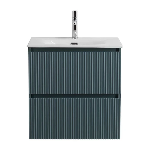Тумба с раковиной BelBagno Uno 60 UNO-600-2C-SO-AO+Eco 60 CZR-8073-60 подвесная цвет Голубой матовый