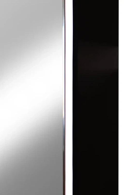 Зеркальный шкаф Континент Eltoro black LED 36 МВК112 с подсветкой Черный МДФ / ЛДСП, стекло