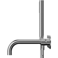 Смеситель для ванны Whitecross Y brushed nickel Y1240NIB Брашированный никель латунь встраиваемый