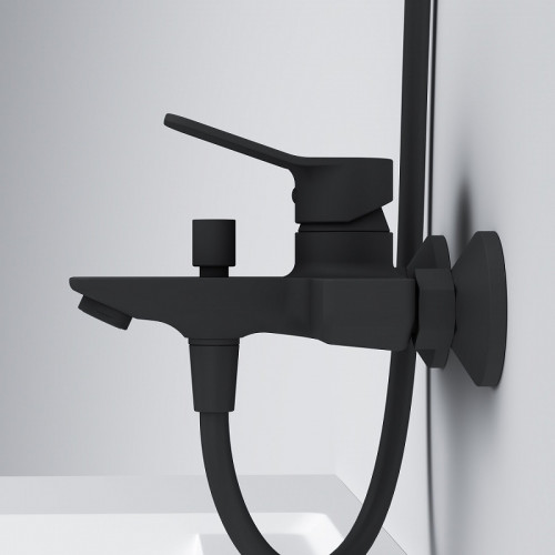 Смеситель для ванны AM.PM X-Joy F85A10022 Черный матовый латунь на стену